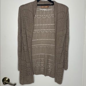 Brown cardigan
